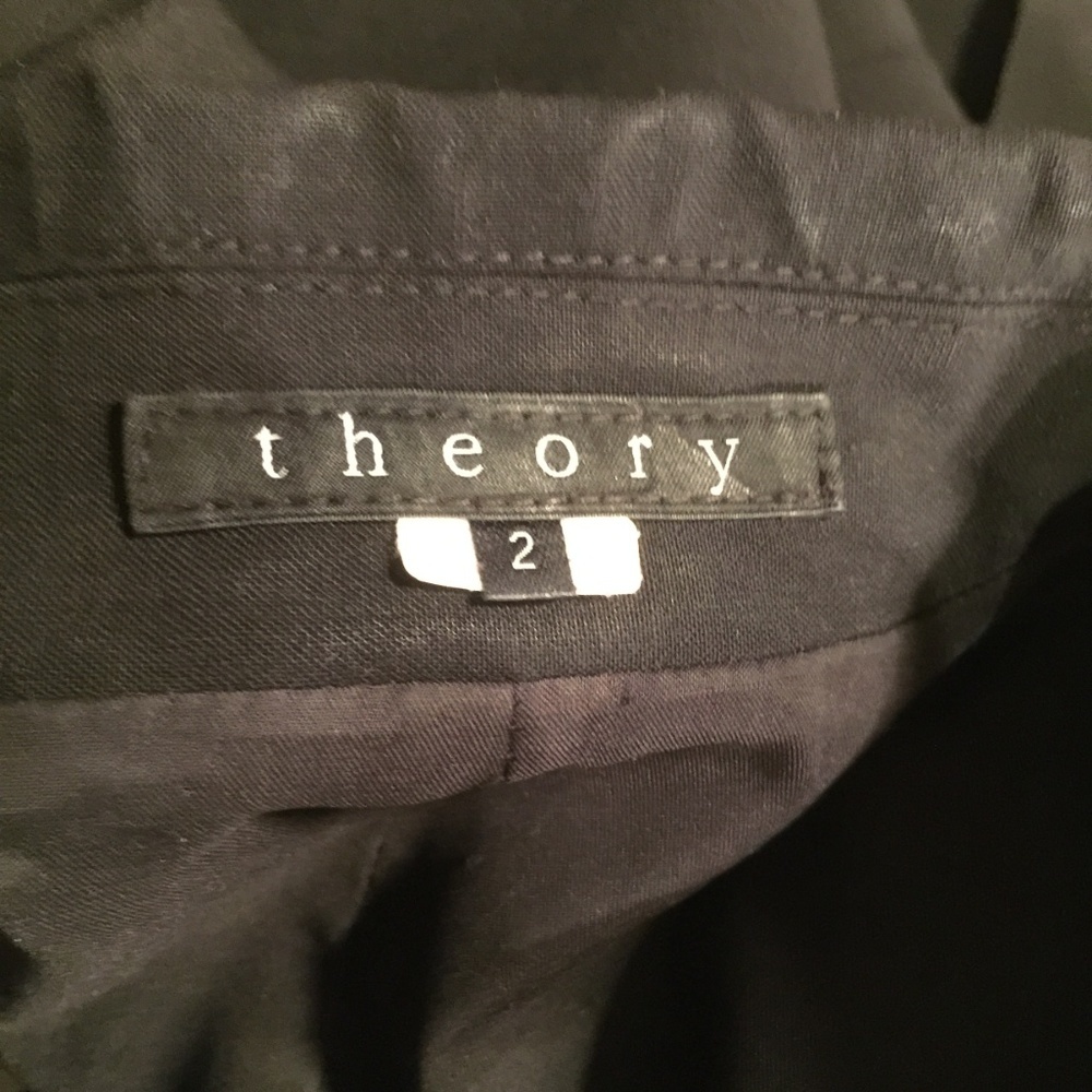 Theory Black Double Button Blazer - image 5